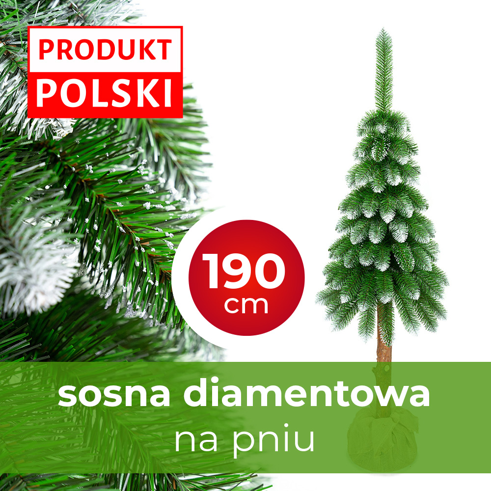 choinka sztuczna sosna diamentowa 190 cm
